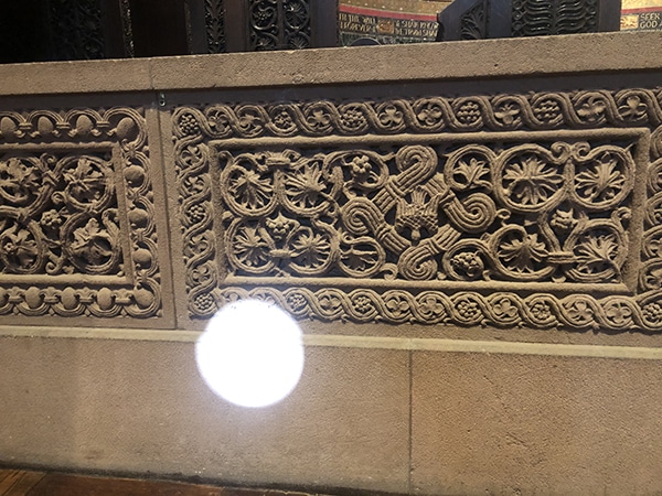 The glowing circle of light moved through the church each day, following the sun's movement through the sky.