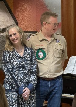 Henry's parents are Nicolle and Matt. Matt is also an Eagle Scout.