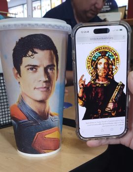 Flat Jesus And Superman