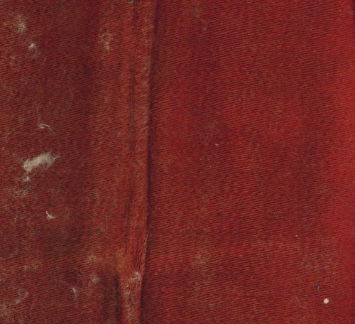 Old Inner Pew Cushion Fabric, with some cotton batting showing