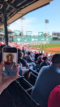 Flat Jesus At Fenway